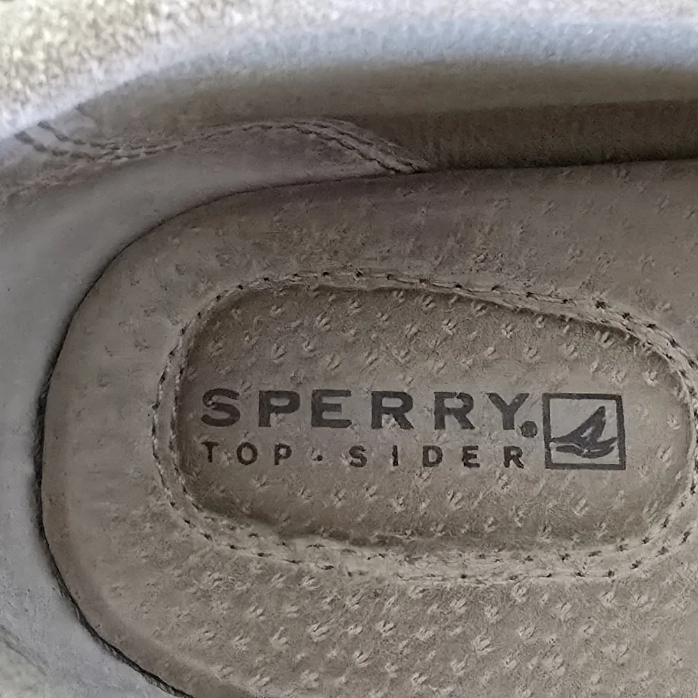 Sperry Top-Sider Leather Gold Sparkle Rhinestones Women's Size 8.5M - Picture 6 of 10